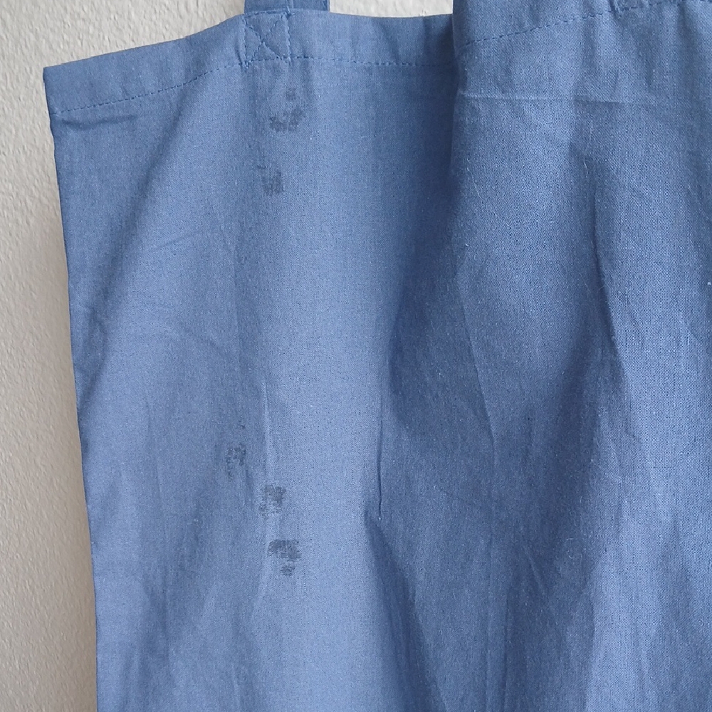 Blue Denim Tote with Playful Patches - Picture 10 of 11